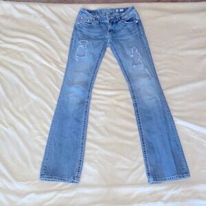 Miss Me Jeans, 27, 34 inseam, distressed. SOLD